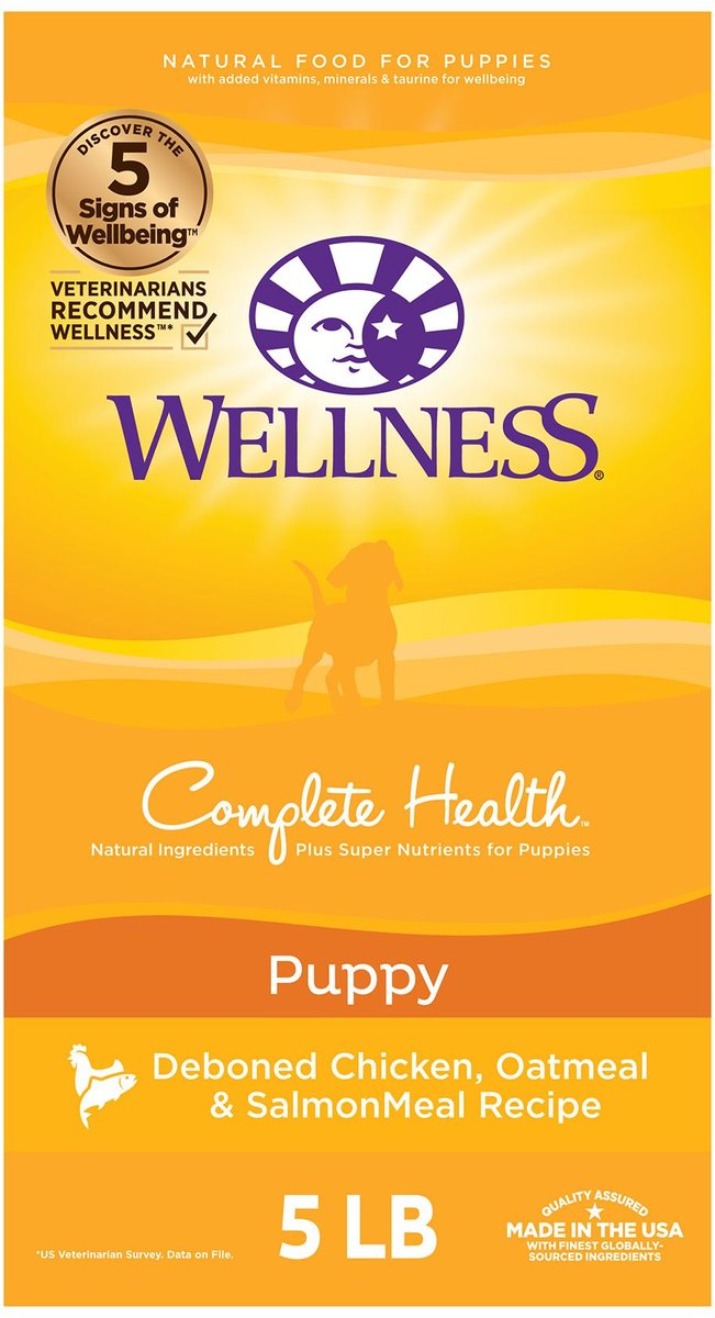 Wellness Complete Health Puppy Deboned Chicken, Oatmeal & Salmon Meal Recipe